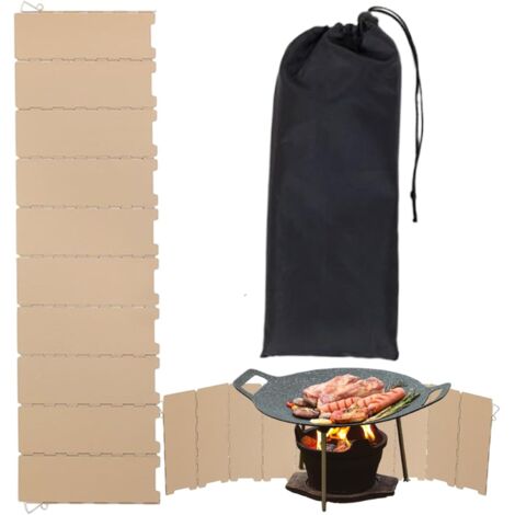 Pare- de cuisinière, pare pour campeurs, portable, pliable à (1/5)