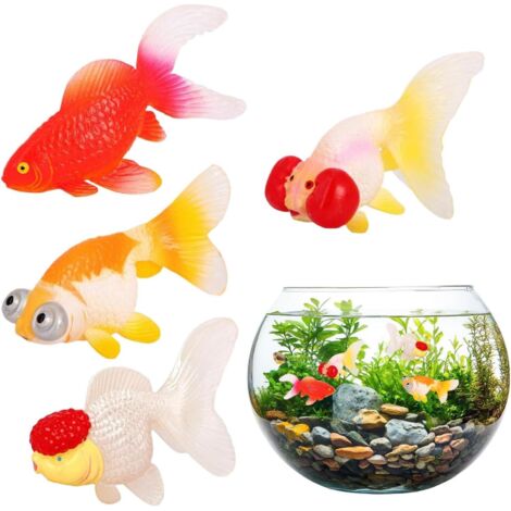 Lot de 4 poissons artificiels pour aquarium - Décoration (1/5)
