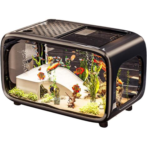 Aquarium - Bocal à poisson de bureau pour tortues et