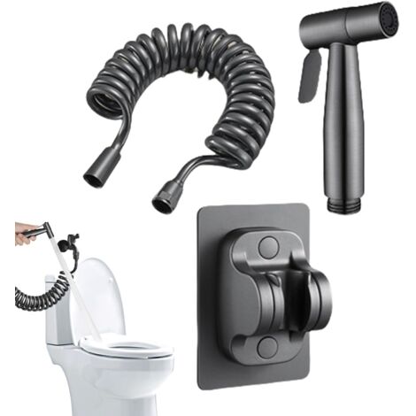 Pulvérisateur de douche pour toilettes, avec tuyau, avec (1/5)
