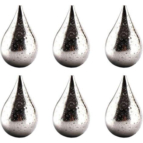 Lot de 6 blocs de glace métalliques réutilisables en forme