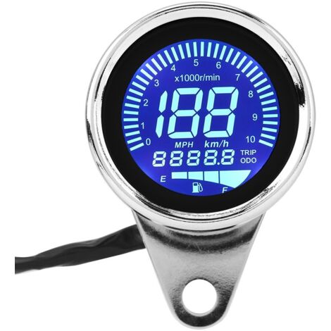 Compteur de Vitesse Universel de Moto, écran LED HD à Jauge (1/5)