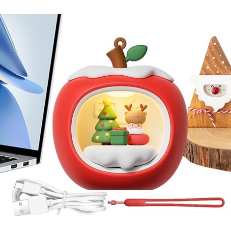Veilleuse De Noël,Décoration de Noël Lanterne Fruitée - (1/5)