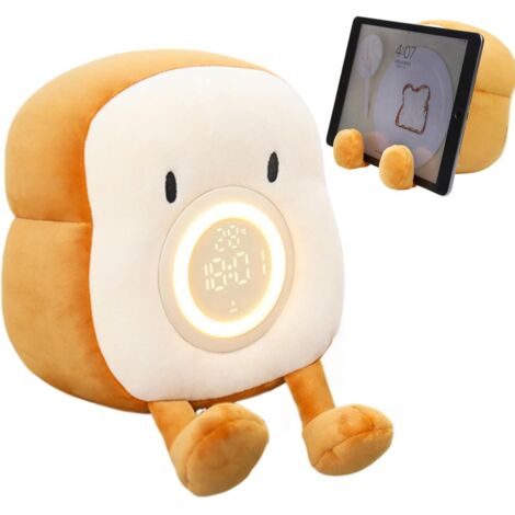 Veilleuse Toast Veilleuse Horloge de Bureau en Peluche Toast (1/5)