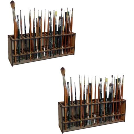 Porte-pinceaux de peinture, organisateur de pinceaux avec 67 (1/5)