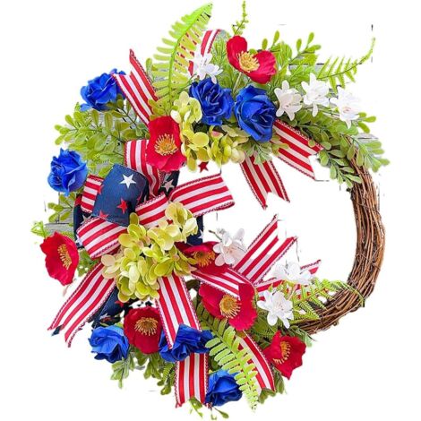 Couronnes Patriotiques pour Porte d'Entrée - Guirlande Fête (1/5)