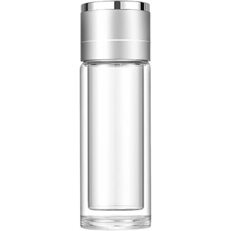 Bouteille d'eau en verre, bouteille en verre double couche (1/5)