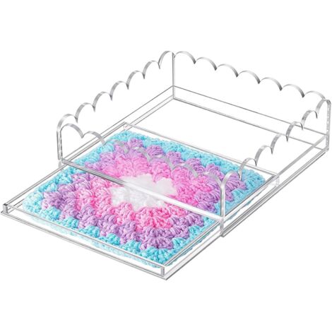 Plateau en acrylique strié avec insert photo - Organiseur de (1/5)