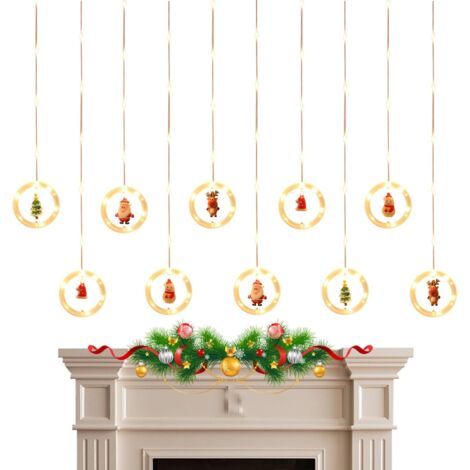 Lumières de Noël pour Fenêtre,Guirlande Étoiles LED - (1/5)