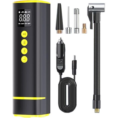 Pompe À Air Pompe Électrique avec Manomètre Numérique 10 Bar (1/5)