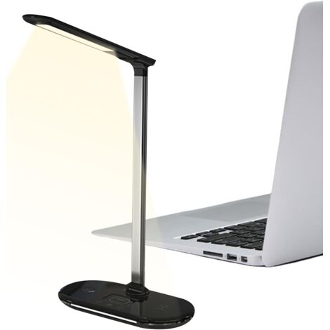 Lampe De Bureau Réglable, Lampe De Table Avec Chargeur Sans (1/5)