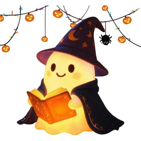 Veilleuse Halloween,Lampe Fantôme Déco Lumineuse Design (1/5)