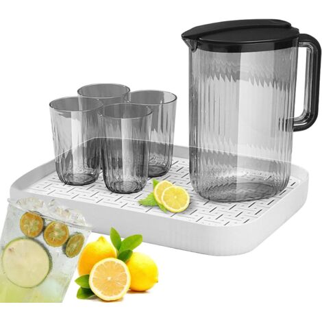 Récipients à jus avec couvercles,Carafes à Eau Froide pour (1/5)