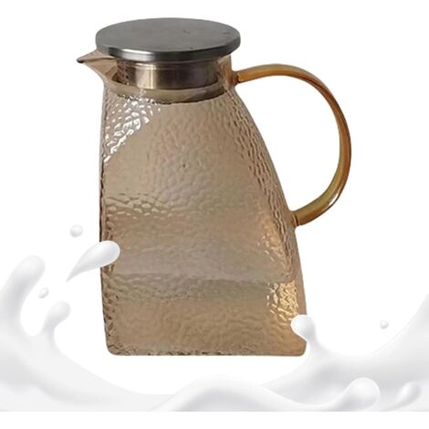 Carafe en Verre,Pichet à Boissons Motif Martelé Grande (1/5)