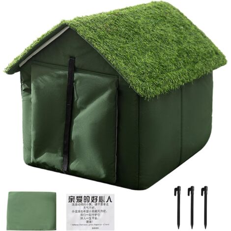 Maison pour Chat,Imperméable Et Résistant Au Vent avec Lit (1/5)