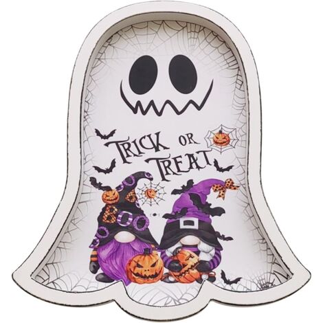 Assiette fantôme d'Halloween, planche à découper fantôme (1/5)