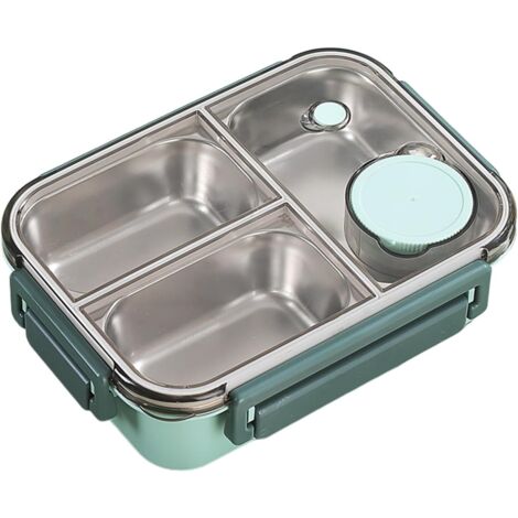 Boîte à déjeuner portable en acier inoxydable de 22,5 x 16,5 (1/5)