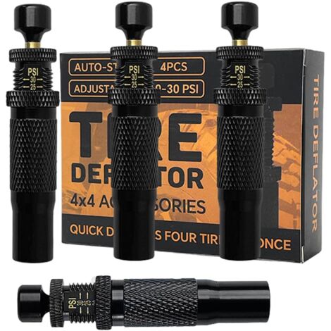 Kit Déflateur de Pneus 4 Pièces Valve De Déflation Pour (1/5)