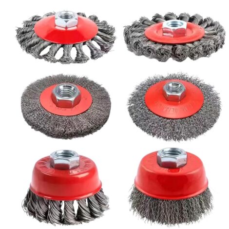 Disque Fil Métal pour Meuleuse d'Angle, Brosse à Fil Nœudé 6 (1/5)