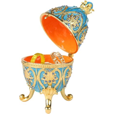 Boîte de rangement en métal pour bijoux Pour bagues (1/5)