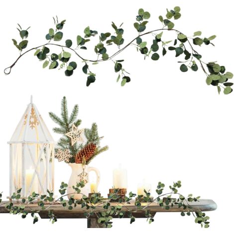 Guirlande D Eucalyptus Artificiel Guirlande Lumineuse LED 1 (1/5)