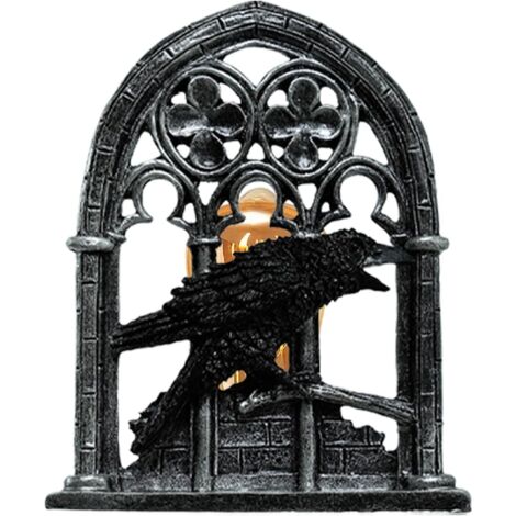 Lampe Corbeau Applique Murale Effrayante en Corbeau Décor d (1/5)