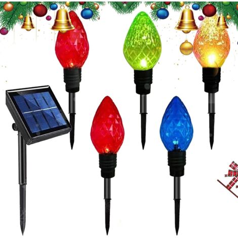 Piquets de lumière solaire lumières solaires d extérieur 5X (1/5)