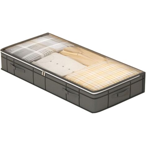 Boîte de rangement sous le lit 90 l pour vêtements sous (1/5)