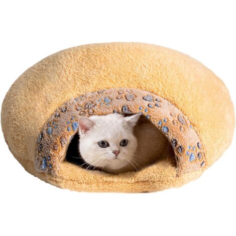 chaud pour animal de compagnie lit de grotte pour chat Sac (1/5)