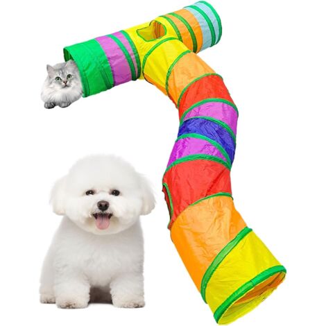 pour chat grand tunnel de jeu pour chat avec balle de jeu