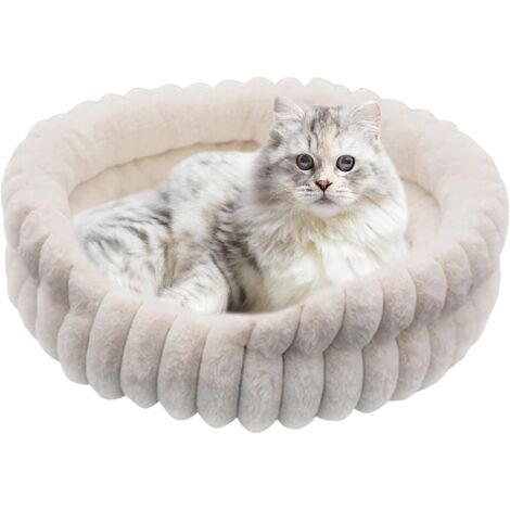 pour animaux de compagnie Lit lgant pour chat rond chaud en (1/5)