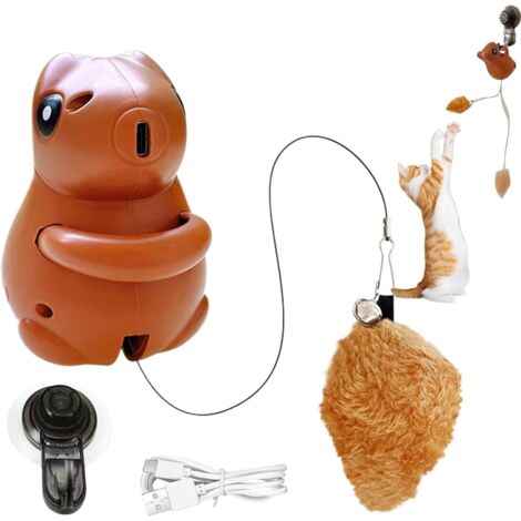 Jouet Chat Jouets de Chat Squirrel Jouet en Peluche de Chat (1/5)