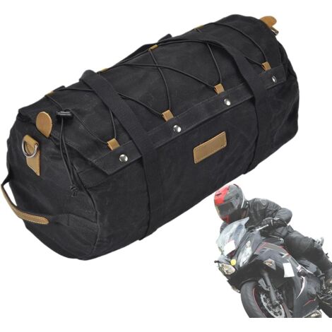 de moto Sac dos de rangement arrire en toile portable