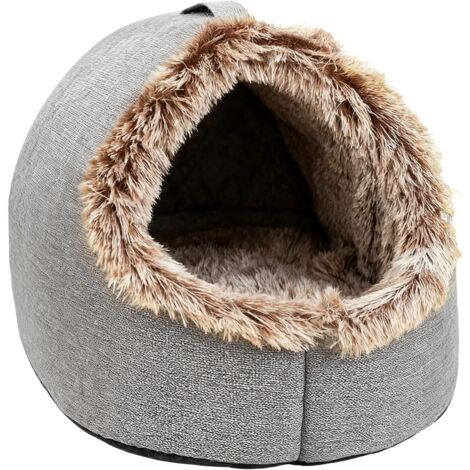 pour chat Besoins dhiver chauds et apaisants niche pour chat (1/5)
