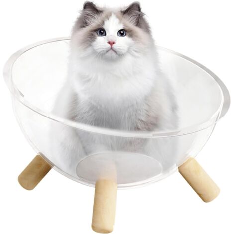 pour chaton Nid pour chat avec base en bois Maison dme en (1/5)
