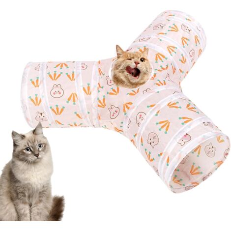 tunnel pour chat Tube tunnel pliable amusant pour lapin (1/5)