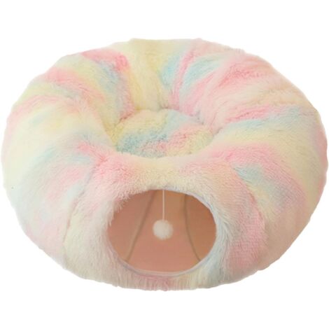 donut pour chat Lit tunnel pour chats domestiques Panier en (1/5)