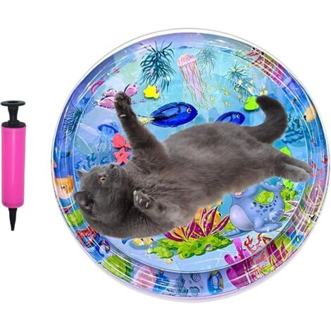 de jeu eau pour chat chaton avec pompe gonflable Coussin (1/5)