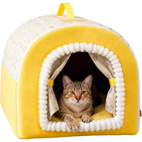 en Forme de Caverne pour Maison Chaude Et Lavable Lit Dme (1/5)