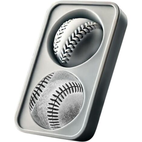 glaons pour whisky whisky 3D Baseball Ice Cubes Tably Moules (1/5)