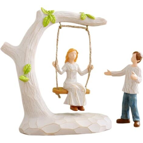 Couple BalancelleDcoration Romantique Amour Statuette Rsine (1/5)
