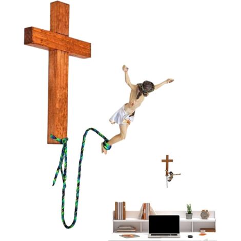 de Jsus sautant Dcoration murale Crucifix de Jsus en rsine (1/5)