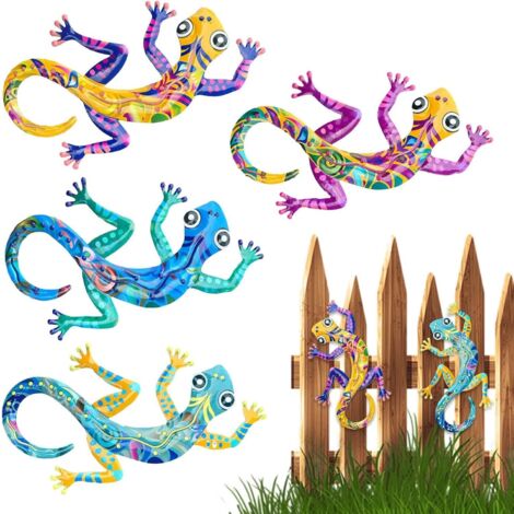murale en forme de lzard gecko en mtal Dcoration dintrieur (1/5)