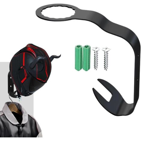 Casque Moto Crochet Chapeau Sans PerageSupport Murale Adhsif (1/5)