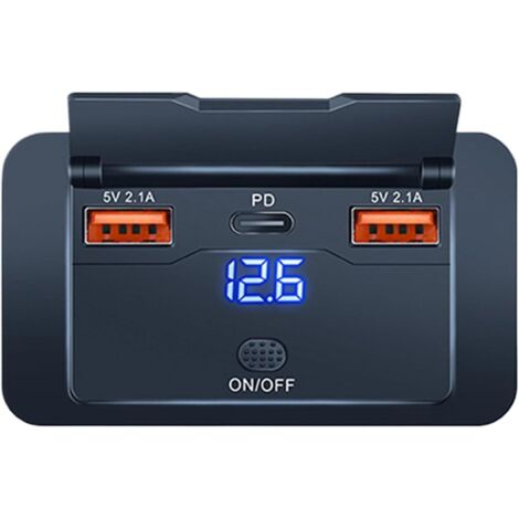 USB pour Camping Car Chargeur USB Voiture 76W 3 Ports