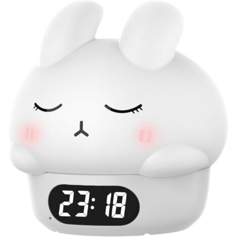 avec veilleuse en forme de lapin Lumire en silicone pour (1/5)