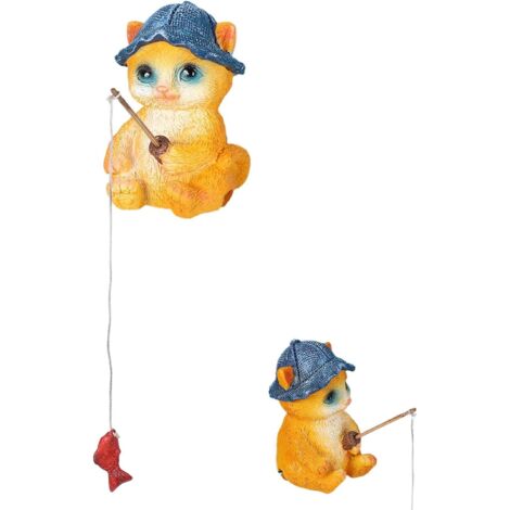 daquarium en forme de chat accessoires daquarium miniatures (1/5)