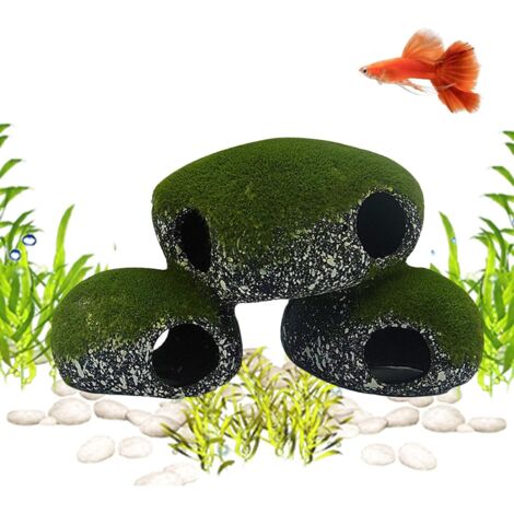 Pour Aquarium Rocher Abri Raliste Avec Design De Mousse (1/5)