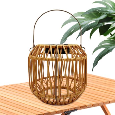 Solaire Lanterne tanche IP65 Tresse en Rotin Rsistante aux (1/5)