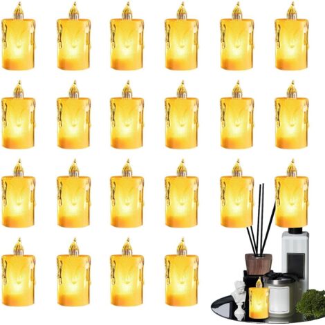 piles bougies sans flamme Bougie chauffe plat LED enPetites (1/5)